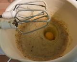 A picture of step 5 of Banana, Mascarpone, and Plum Sugar Fondant Cake.