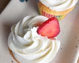 A picture of step 15 of Strawberry and Chocolate Raisin Cupcakes.