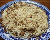 A picture of step 10 of Authentic Minced Pork & Rice Lǔ Ròu Fàn (Taiwanese Style Miso Pork).