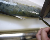 A picture of step 3 of Let's Prepare a Fish! How to Make Amberjack Sashimi.