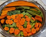 A picture of step 2 of Boiled Green Beans and Carrots.