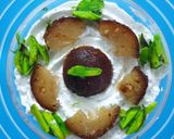 A picture of step 6 of Thandai Mousse With Gulabjamun.