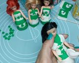 A picture of step 9 of Mini Readymade cupcakes fondant dolls 🇵🇰.