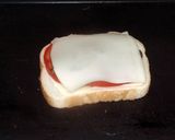 A picture of step 10 of taisen's tomato mushroom grilled cheese.