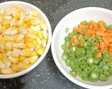 A picture of step 1 of Indo - Chinese Sweet Corn Veggie Soup.