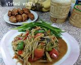 รูปขั้นตอนการทำที่ 4 ของ ส้มตำปูปลาร้า