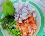 A picture of step 4 of Vegetable sevaie.