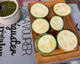 Une image de l'étape 3 de Aubergines chinoises et courgette ronde marinées grillées.