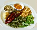 A picture of step 1 of Healthy banana flower paruppu /dal usili.