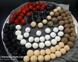 A picture of step 2 of Labneh Balls with Various Fillings.