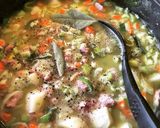 A picture of step 5 of Chunky Pea & Ham Soup.