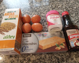 Foto del paso 1 de la receta: Flan de huevos y turrón de almendras al Microondas