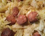 A picture of step 4 of Fried Sausage and Cabbage.