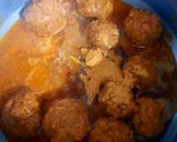 A picture of step 3 of Kofta Biryani (leftover Kofta Curry).