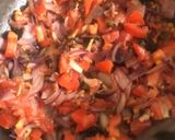 A picture of step 4 of South Indian style potato masala.