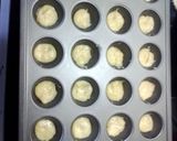 A picture of step 3 of cheesy corn dog bites.