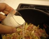 A picture of step 6 of Japanese-style Pasta Carbonara.