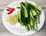 A picture of step 1 of Cucumber Stir Fry.