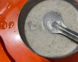 A picture of step 1 of Kambu (pearl millets dosa).