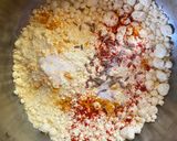 A picture of step 1 of Kadhi Badi.