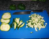 Foto del paso 3 de la receta: Pastel de zapallitos y bacalao