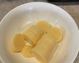 Hình bước làm 1 của món Đậu Hũ Trứng Chà Bông Mỡ Hành
