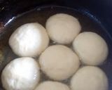 A picture of step 6 of Dampi's Bakes ( a Caribbean substitute for bread).