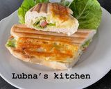 A picture of step 3 of Tuna and Cheese Melt Panini:.