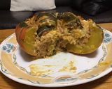 Une image de l'étape 17 de Courge turban turc farcie cantal et lardons.