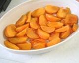 A picture of step 2 of Persimmon Clafoutis.