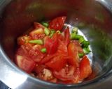 A picture of step 4 of Palak and baby corn curry.