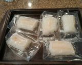 A picture of step 1 of Parmesan crusted COD.
