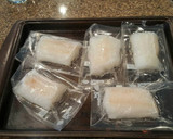 A picture of step 1 of Parmesan crusted COD.