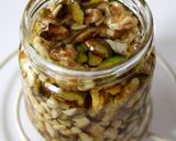 A picture of step 4 of Honey Marinated Roasted Nuts.