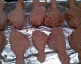 A picture of step 1 of Oven baked breaded chicken drums.