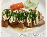 A picture of step 5 of Leek and Mayonnaise Chicken.