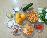 A picture of step 2 of Mango and Chickpeas Salsa puffs.