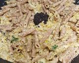 Foto del paso 5 de la receta: Macarrones al coliflor, champiñones y crema de trufa