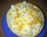 A picture of step 6 of Sig's Scrambled Egg O'(range) la la.