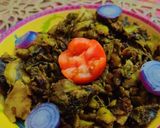 अरबी के पत्ते की सब्जी (arbi ke patte ki sabzi recipe in Hindi) रेसिपी चरण 4 फोटो