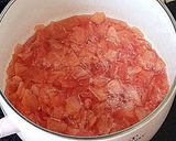 A picture of step 9 of Pink Hued Apple Jam using Red Gold Apples.
