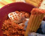 A picture of step 1 of mexican manicotti.