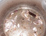 A picture of step 2 of Chola pulao.