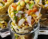 A picture of step 7 of Masala Papad Cones.