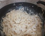A picture of step 14 of Home Made Fettuccine Alfredo Pasta.