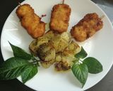 Foto del paso 5 de la receta: Brochetas de solomillo de cerdo con queso rebozado
