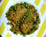 Foto del paso 5 de la receta: Pollo con arroz amarillo al disco