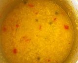 A picture of step 2 of Kathiyawadi masala khichadi.