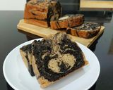 Foto langkah ke 9 dari resep Anabolic Marbled Banana Bread | High Protein, Low Calorie, Sugar Free.