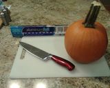 A picture of step 1 of Fresh pumpkin pie.